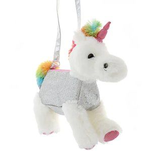 Rainbow Unicorn Purse Pink Horn